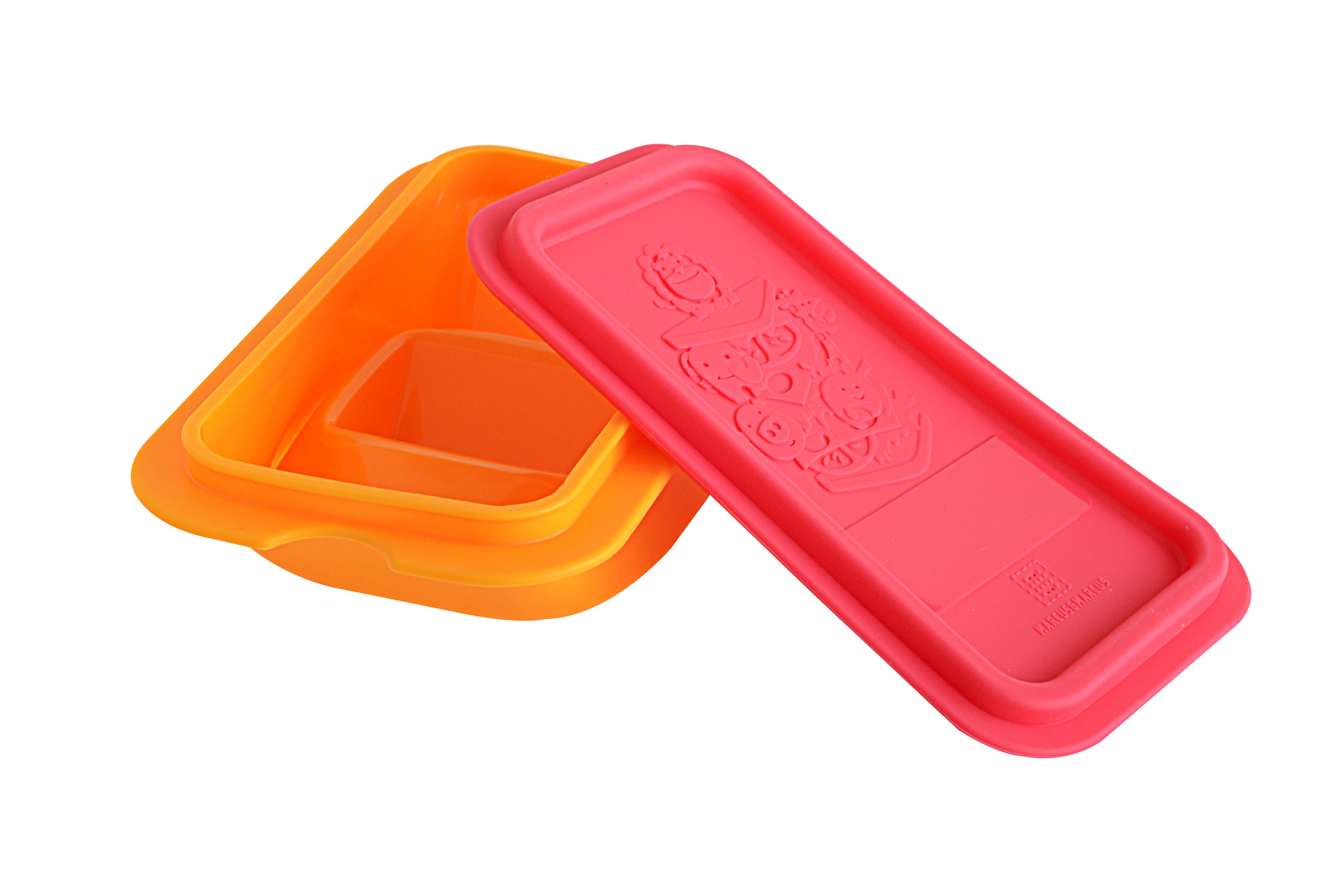  MdakeGo 3 Pack Sandwich Containers,3 Color Silicone