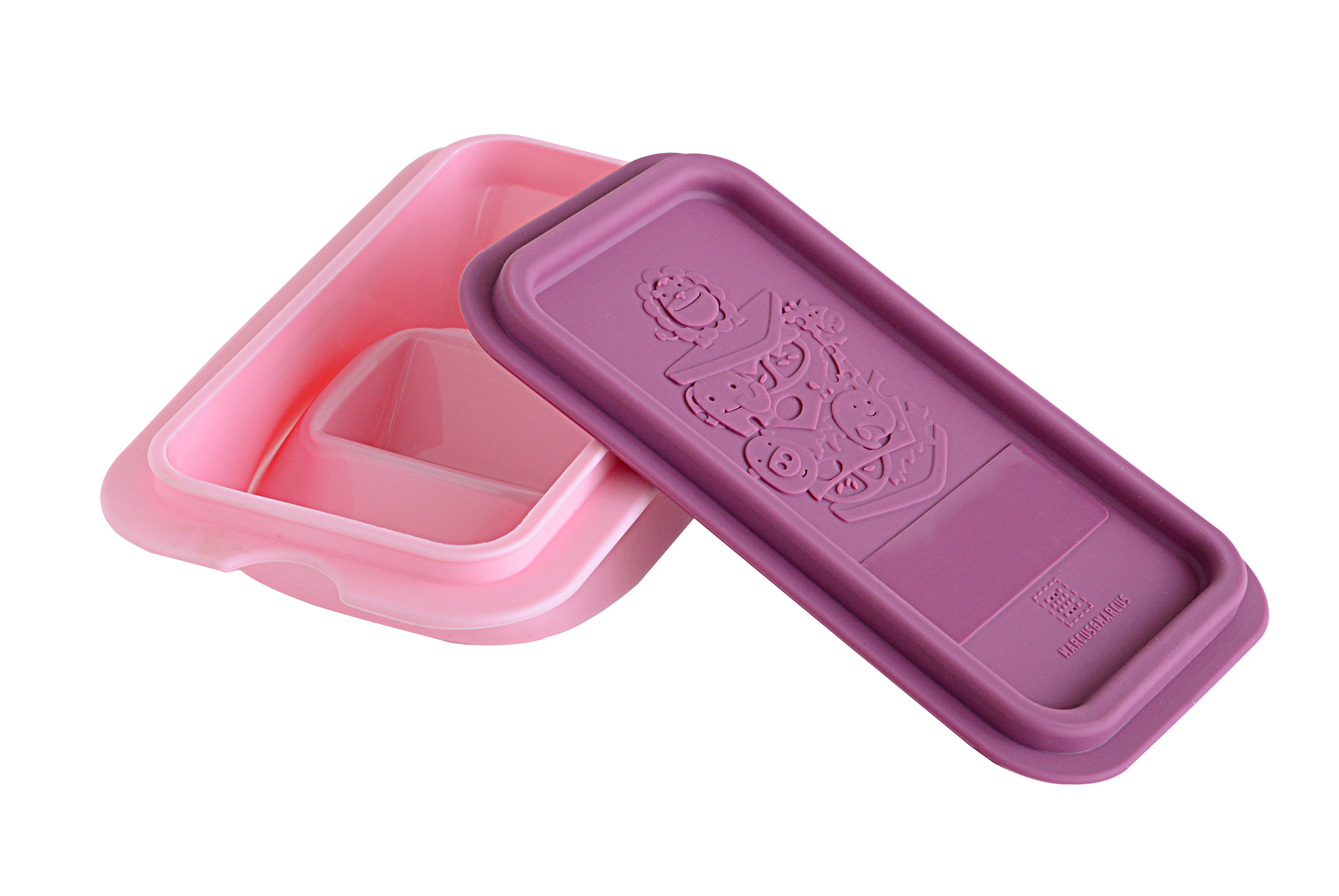 Sandwich Storage Box Reusable Silicone Lunch Box Food Storage Case  Microwave Safe Lunch Box Food Container Sandwich Boxes