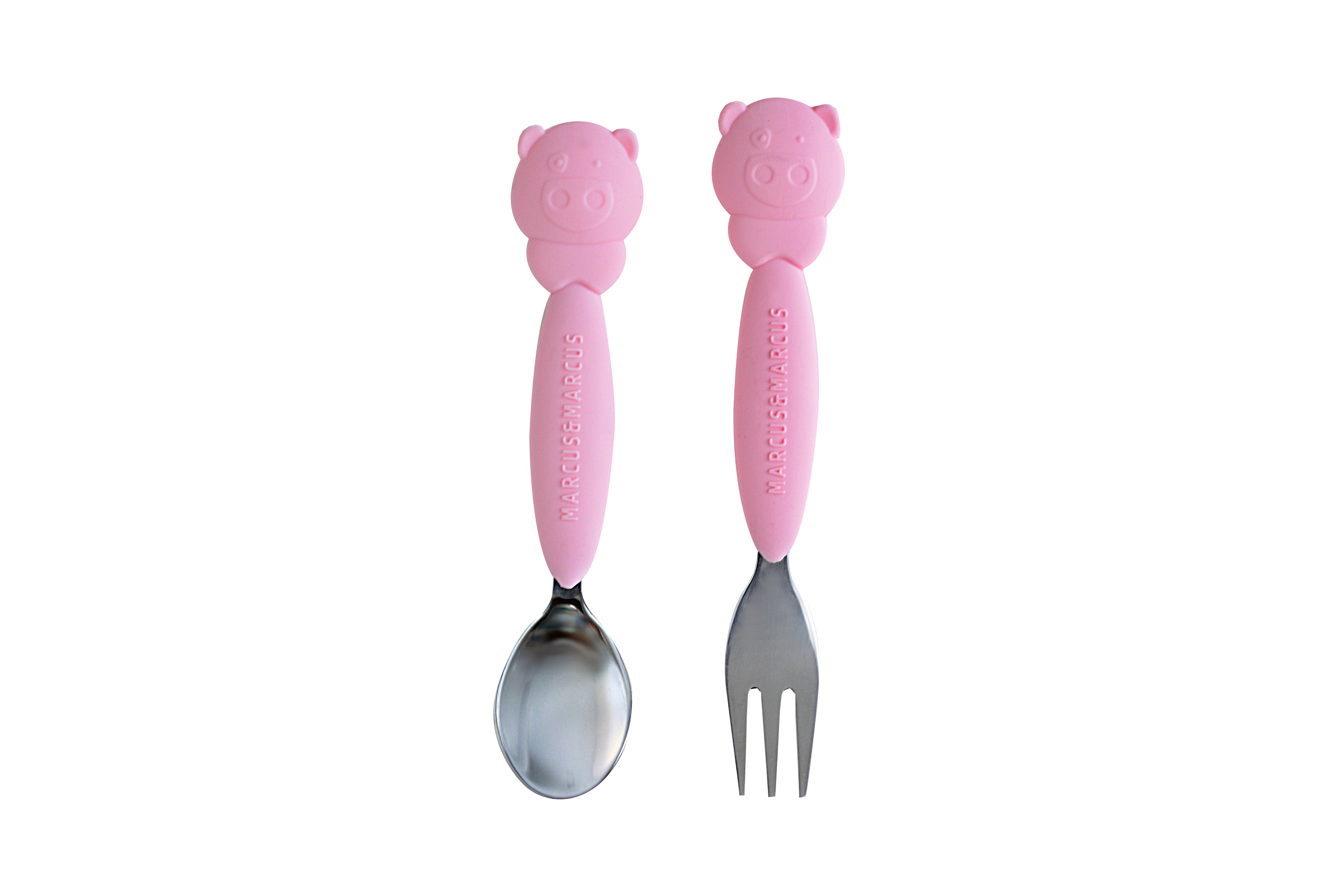 Marcus&Marcus - Baby Fork & Spoon (Silicone BPA-Free, PVC-Free