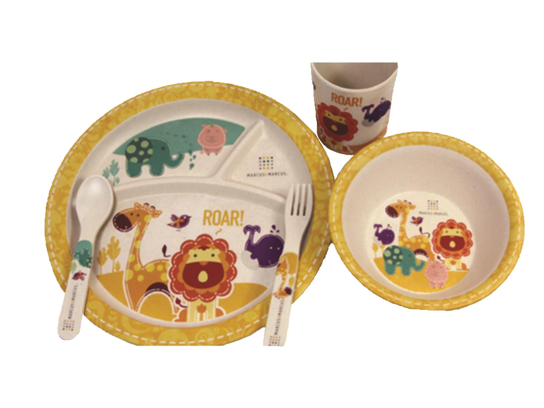 Bamboo Fiber Dinner Set 5 Piece